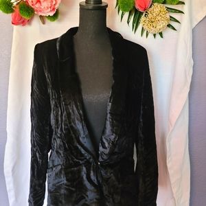Crushed Velvet Blazer